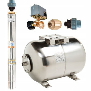 Zestaw Pompa Głębinowa 3,5sdm + Hydrofor 100l 32x1