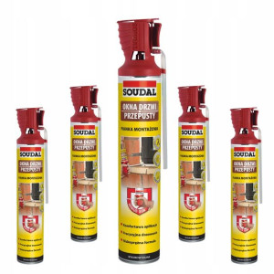 Pianka Montażowa Soudal Genius Gun 750 Ml 5 Szt