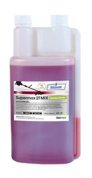 Olej do mieszanki 2T SUPERMAX 1l - czerwony
