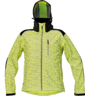 Kurtka softshell KXD printed żółta - XXL