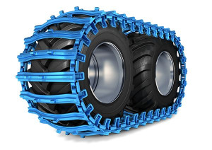 Gąsienice na koła PEWAG bluetrack duro
