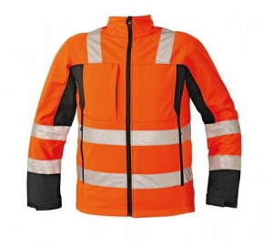 Kurtka Softshell Hi-Vis pomarańczowa - L