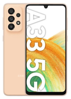 Samsung Galaxy A33 5G A336 128GB Dual Sim 6GB RAM - Peach