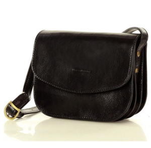 Torebka skórzana damska messegerka classic leather bag - MARCO MAZZINI czar