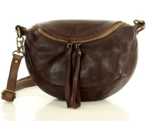 Torebka damska listonoszka nerka ze skóry naturalnej handmade crossbody lea