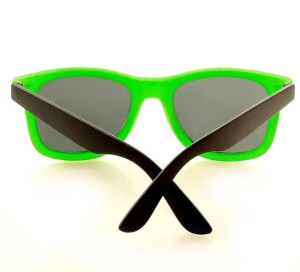 Kwadratowe okulary przeciwsłoneczne MAZZINI  RETRO CUTE zielony