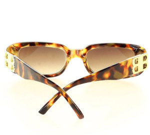 Prostokątne okulary przeciwsłoneczne damskie VOUGE STYLE brąz