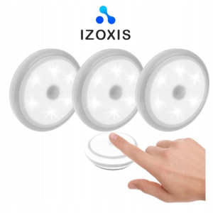 Zestaw 3x Lampka Led Z Czujnikiem Ruchu Na Baterie