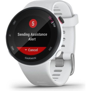 Garmin Forerunner 45 - inteligentny zegarek do biegania GPS - maly - bialy