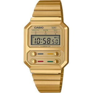 Zegarek vintage - CASIO - Wielofunkcyjny - Zloty