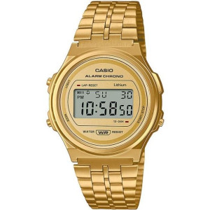 Zegarek vintage - CASIO - Wielofunkcyjny - Zloty