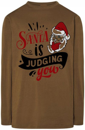 Św. Mikołaj Bluza Męska Longsleeve Święta Rozm.4XL