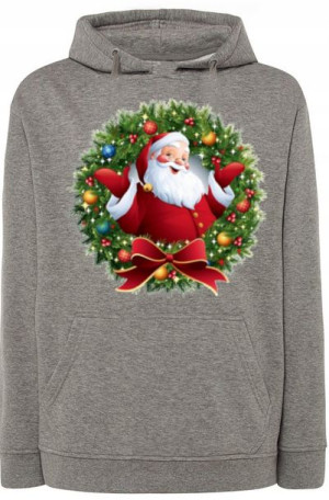 Św. Mikołaj Męska modna Bluza Święta r.XS