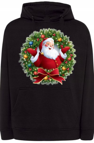 Św. Mikołaj Męska modna Bluza Święta r.XS