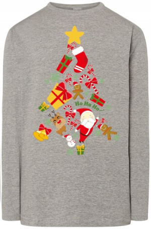 Świąteczna bluza Longsleeve Choinka r.3XL