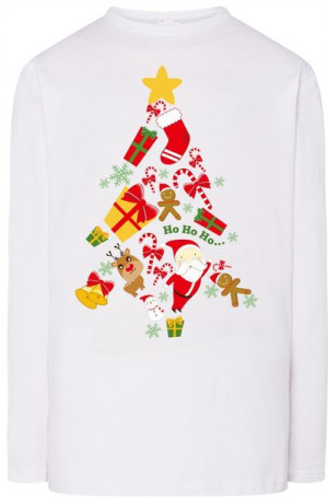 Świąteczna bluza Longsleeve Choinka r.5XL