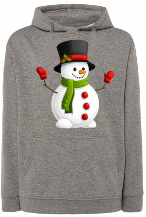 Świąteczna Bluza męska nadruk Bałwan r.4XL