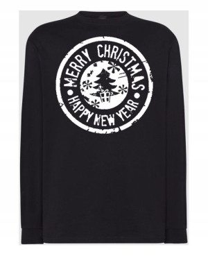 Świąteczny Longsleeve nadruk Znaczek Święta R.L