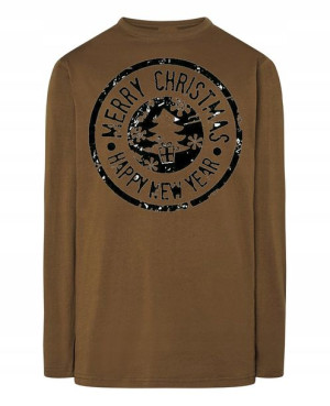 Świąteczny Longsleeve nadruk Znaczek Święta R.XL