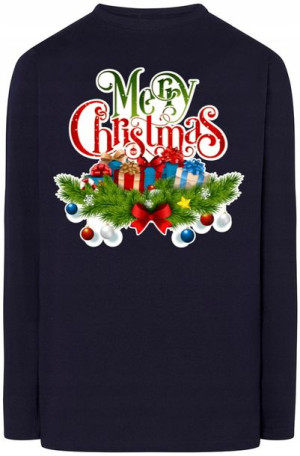 Świąteczny Męski Longsleeve Merry Christmas R.4XL