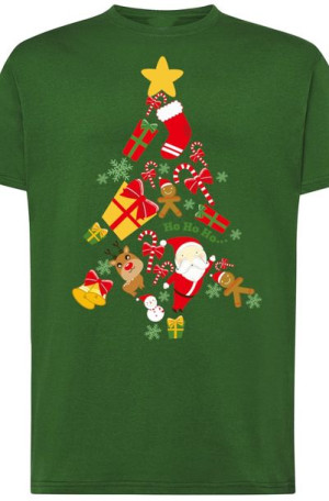 Świąteczny Męski Modny T-Shirt Nadruk r.5XL
