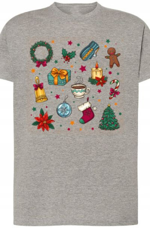 Świąteczny Męski T-shirt Boże Narodzenia Rozm.3XL
