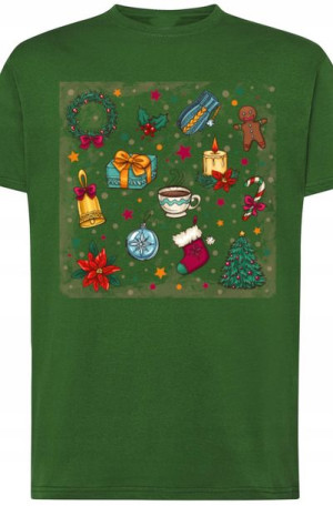 Świąteczny Męski T-shirt Boże Narodzenia Rozm.M