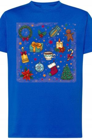 Świąteczny Męski T-shirt Boże Narodzenia Rozm.S