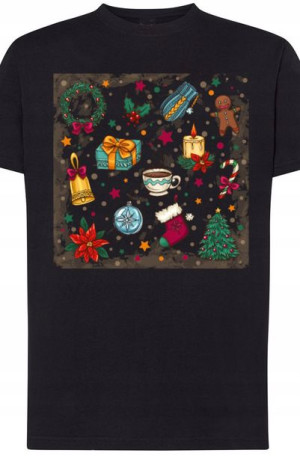 Świąteczny Męski T-shirt Boże Narodzenia Rozm.XS