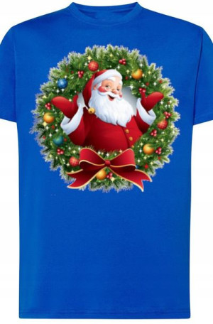 Świąteczny Mikołaj T-Shirt Męski Modny r.S