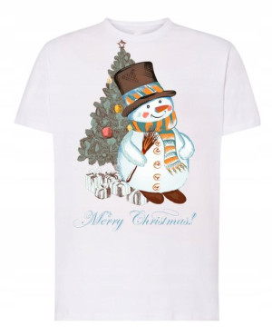 Świąteczny T-Shirt Koszulka nadruk Bałwan R.3XL