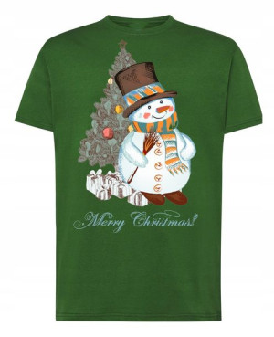 Świąteczny T-Shirt Koszulka nadruk Bałwan R.4XL