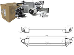 Intercooler Volvo C30 C70 Ii S40 Ii V50 2.5 01.04-