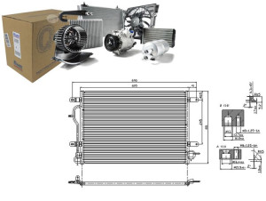 Skraplacz Klimatyzacji Audi A4 A6 1.6-3.0 11.00-03