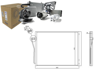 Skraplacz Klimatyzacji Bmw 7 (f01 F02 F03 F04) 4.4
