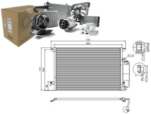 Skraplacz Klimatyzacji Cadillac Bls Saab 9-3 9-3x