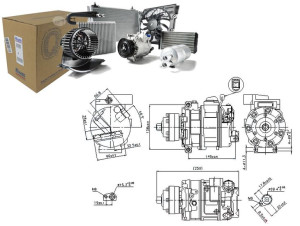 Sprężarka Klimatyzacji Audi A4 A5 A6 A6 Allroad A8