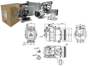 Sprężarka Klimatyzacji Audi A4 A6 1.9d 05.01-01.05