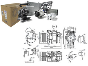 Sprężarka Klimatyzacji Bmw 5 (f10) 5 (f11) 7 (f01
