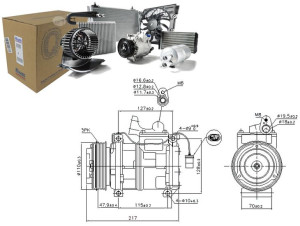 Sprężarka Klimatyzacji Bmw 7 (e38) 3.0-4.4 03.94-1