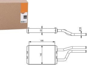 Nagrzewnica Toyota Hiace 95-06 Nrf