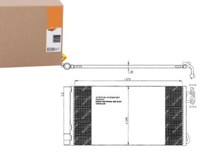Skraplacz Klimatyzacji Bmw E81 87 90 92 03- Nrf