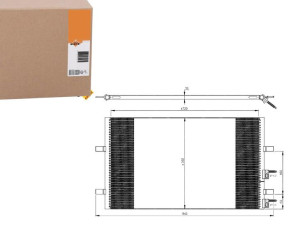 Skraplacz Klimatyzacji Ford Transit 06- Nrf