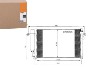Skraplacz Klimatyzacji Hyundai Getz 02- Nrf