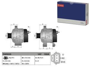 Alternator (14v 150a) Volvo C30 C70 Ii S40 Ii V50