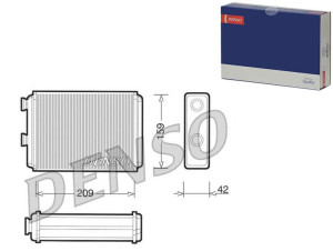 Nagrzewnica (209x159x42) Fiat Doblo Idea Punto Lan