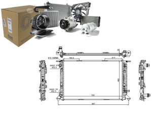 Chłodnica Silnika Audi A4 A4 Allroad A5 A6 A7 Q3 Q