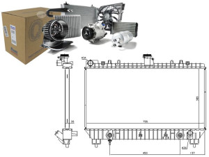 Chłodnica Silnika Chevrolet Camaro 6.2 09.09- Niss