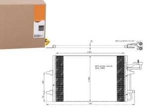 Skraplacz Klimatyzacji Volvo C30 S40 V50 04- Nrf