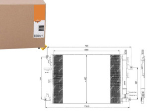 Skraplacz Klimatyzacji Volvo Xc90 02- Nrf